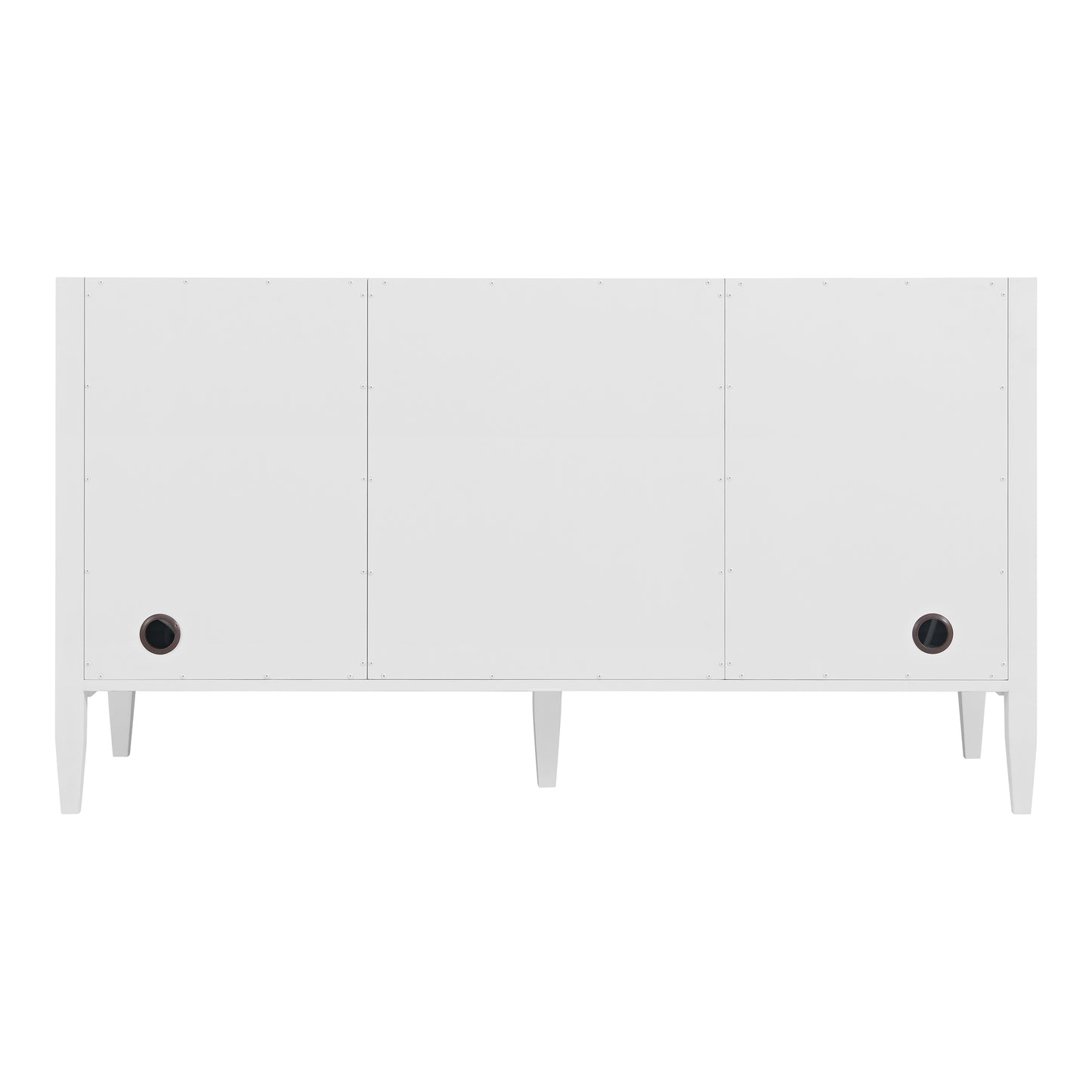 Myrrin 60" Double Vanity, Bright White w/ 3 CM Eternal Marfil Silestone Top