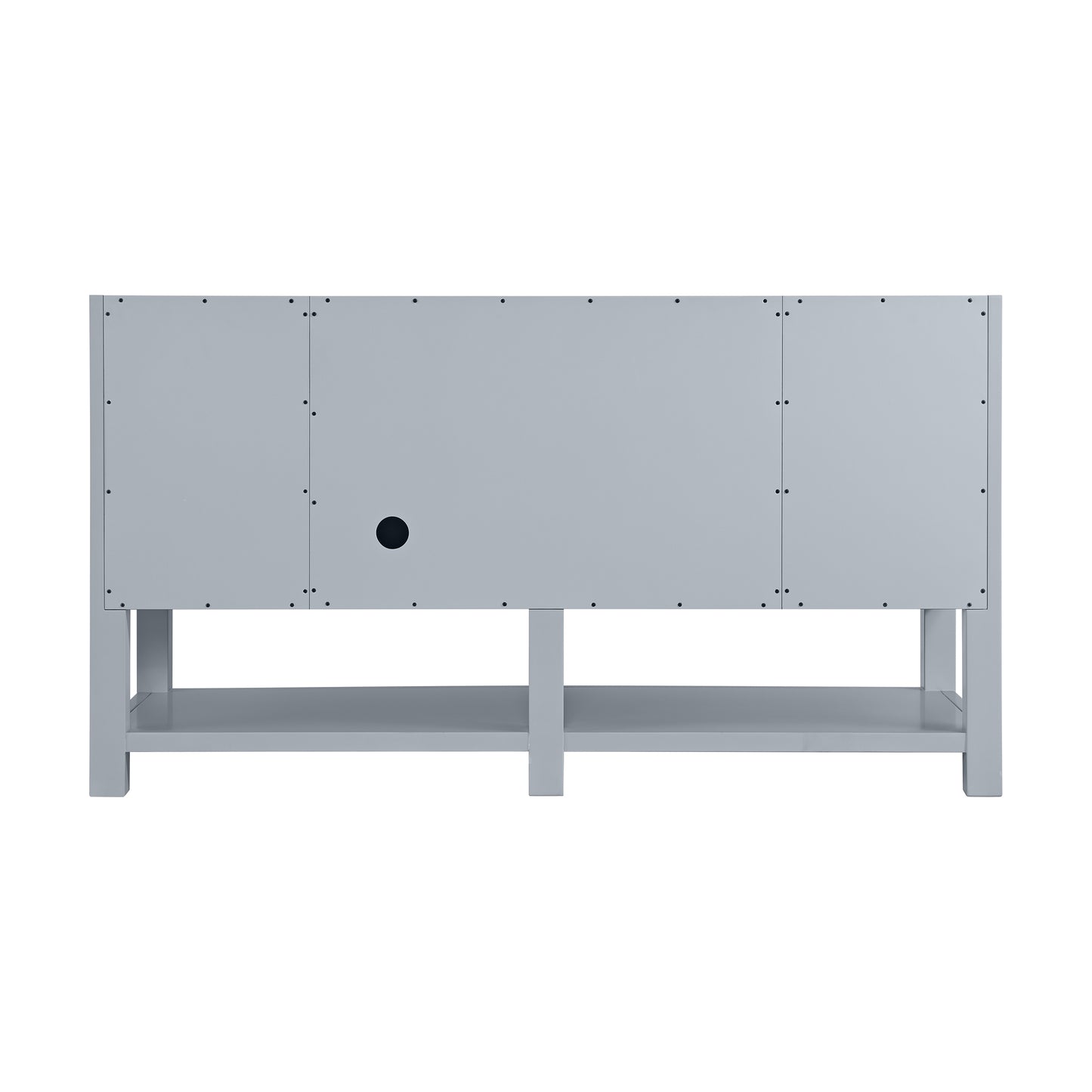 Breckenridge 60" Single Vanity, Serenity Blue, w/ 3 CM Carrara Marble Top