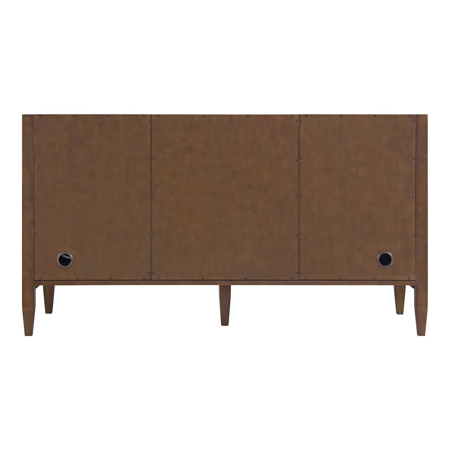 Myrrin 60" Double Vanity, Mid Century Walnut w/ 3 CM Carrara White Marble Top