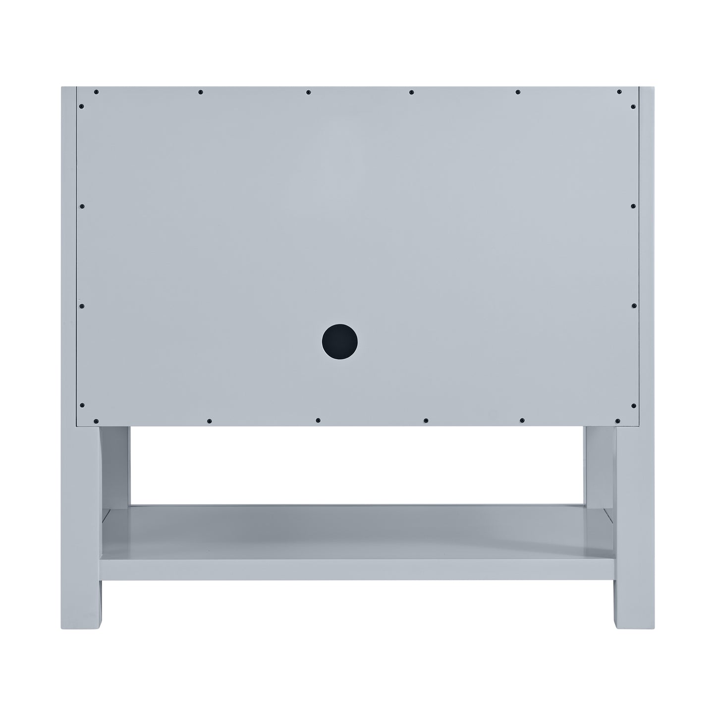 Breckenridge 36" Single Vanity, Serenity Blue, w/ 3 CM White Zeus Quartz Top