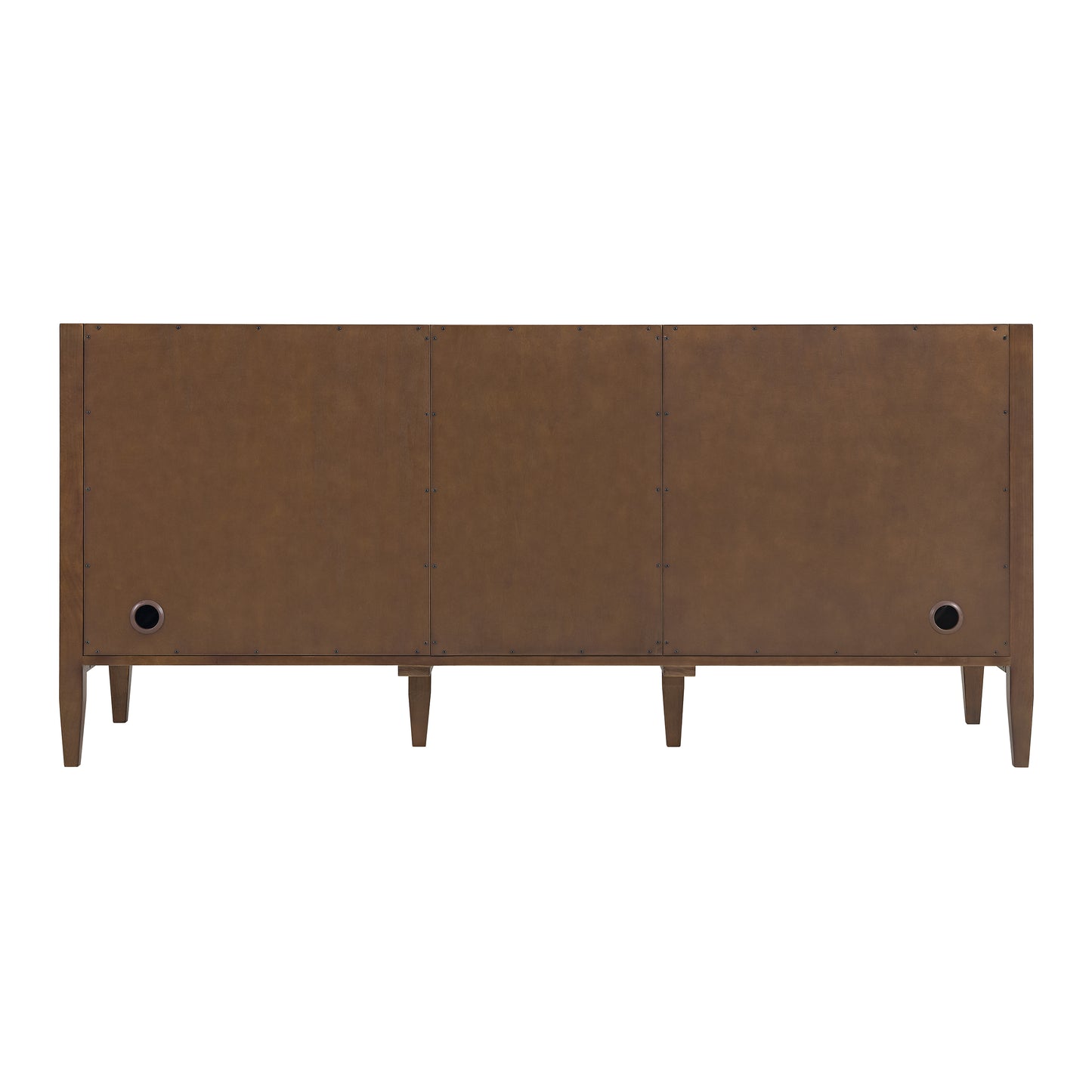 Myrrin 72" Double Vanity, Mid Century Walnut w/ 3 CM Victorian Silver Silestone Top