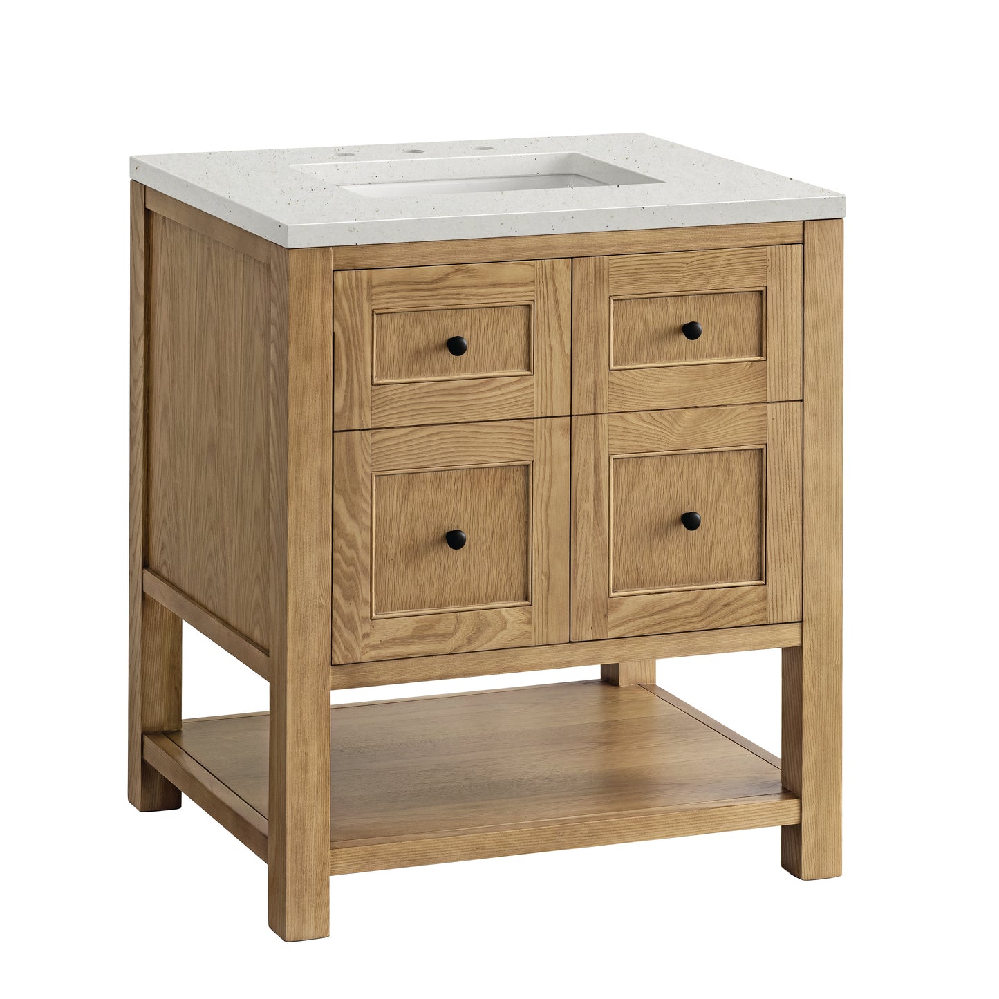 Breckenridge 30" Single Vanity, Light Natural Oak w/ 3 CM Lime Delight Top