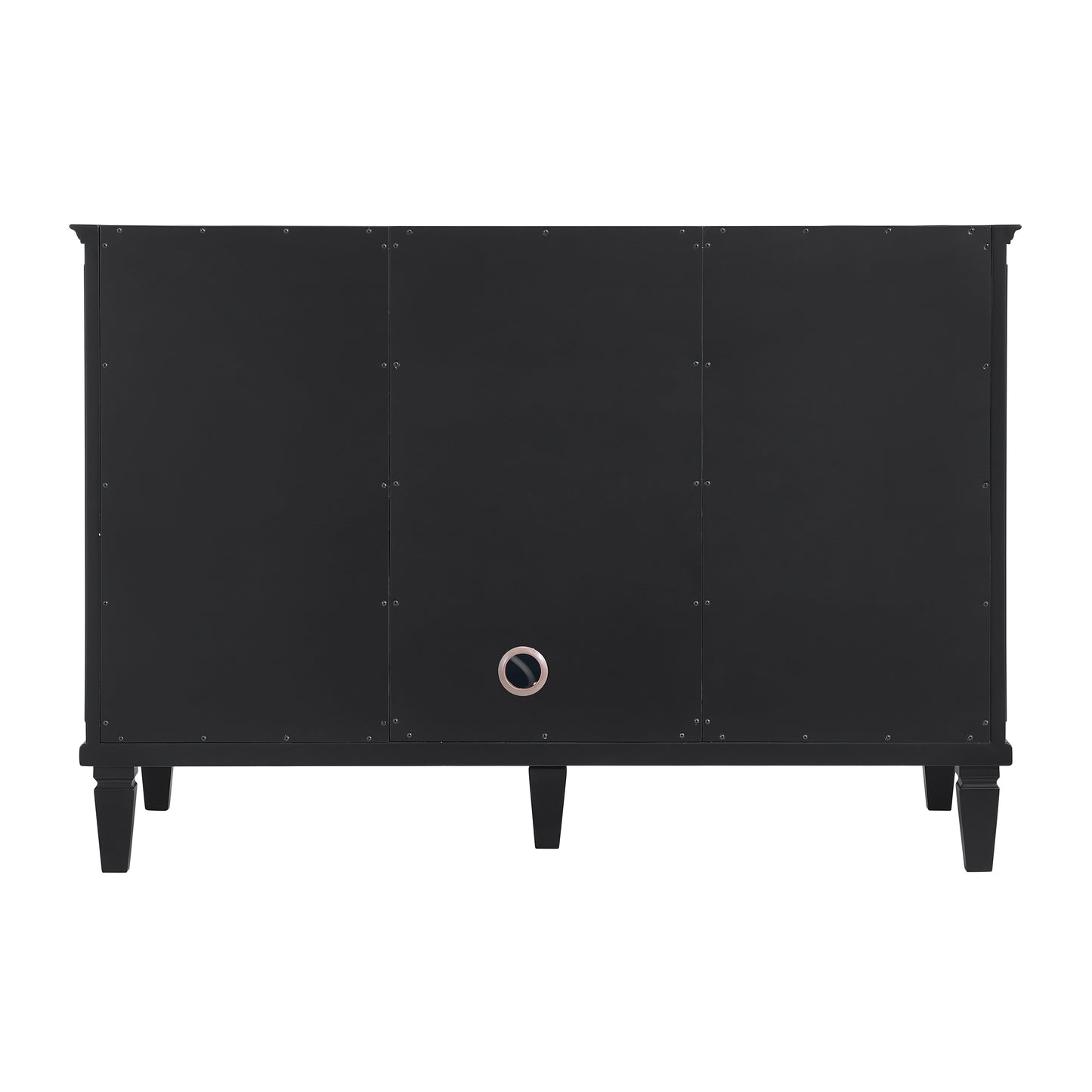 Lorelai 48" Single Vanity, Black Onyx w/ 3 CM Victorian Silver Silestone Top
