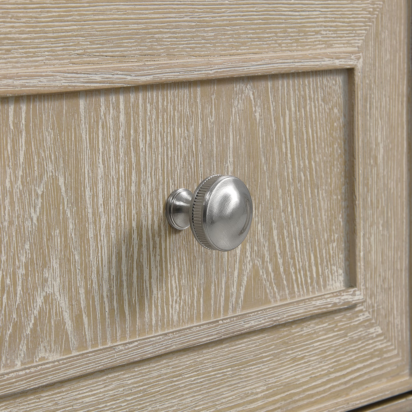 Lorelai 60" Double Vanity, Whitewashed Oak w/ 3 CM Eternal Marfil Silestone Top