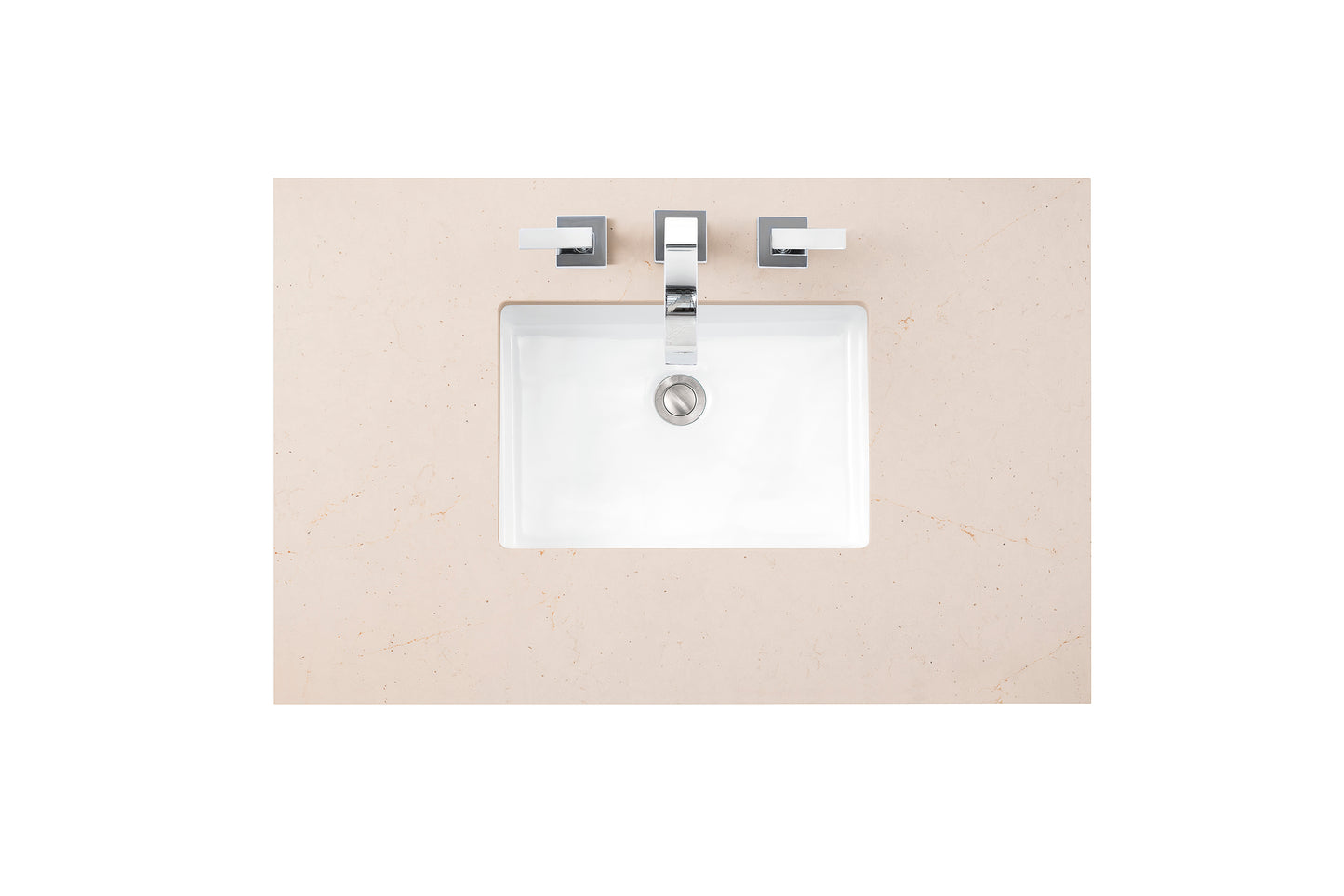 Brittany 36" Single Vanity, Burnished Mahogany w/ 3 CM Eternal Marfil Silestone Top