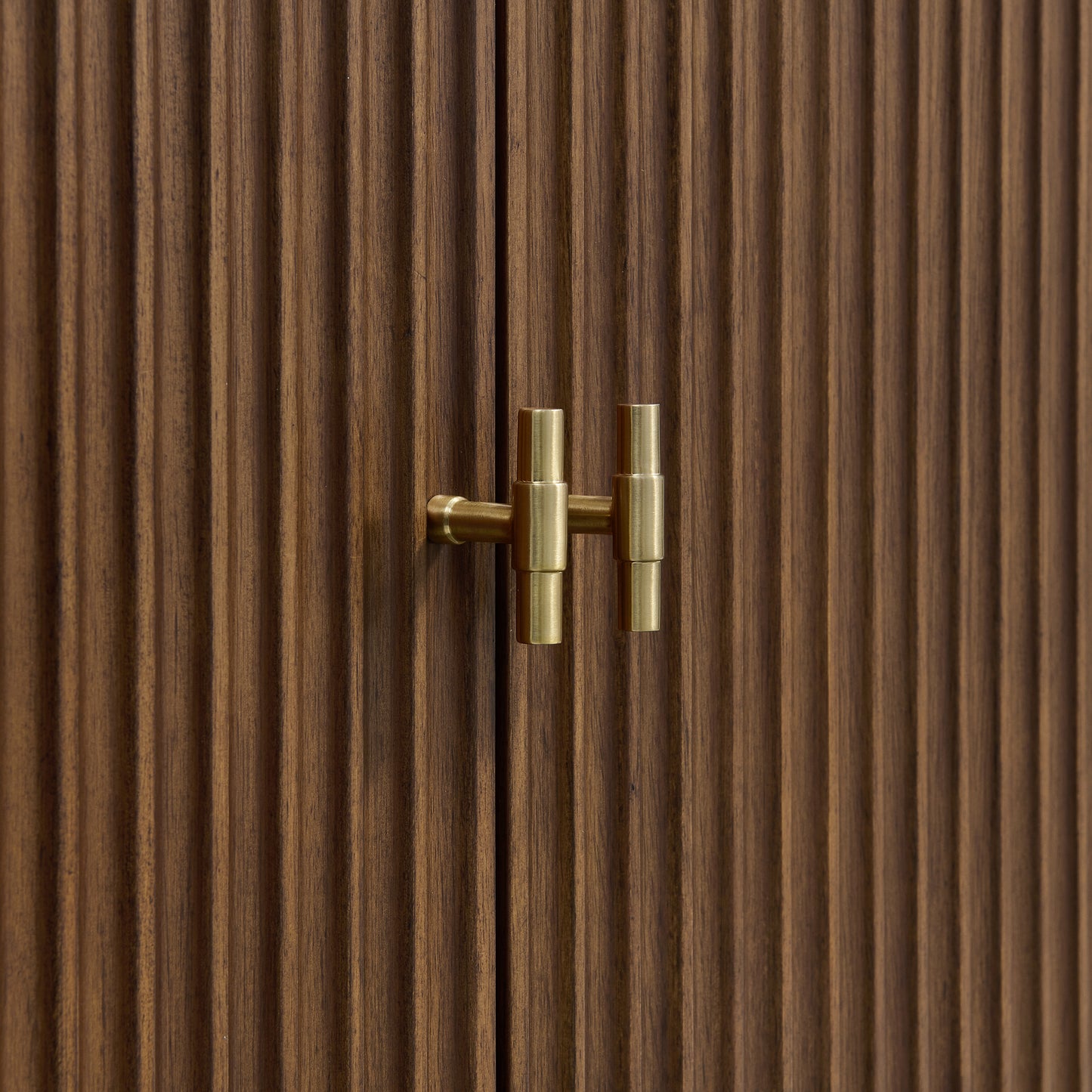 Myrrin 36" Vanity, Mid Century Walnut w/ 3 CM Eternal Jasmine Pearl Silestone Top