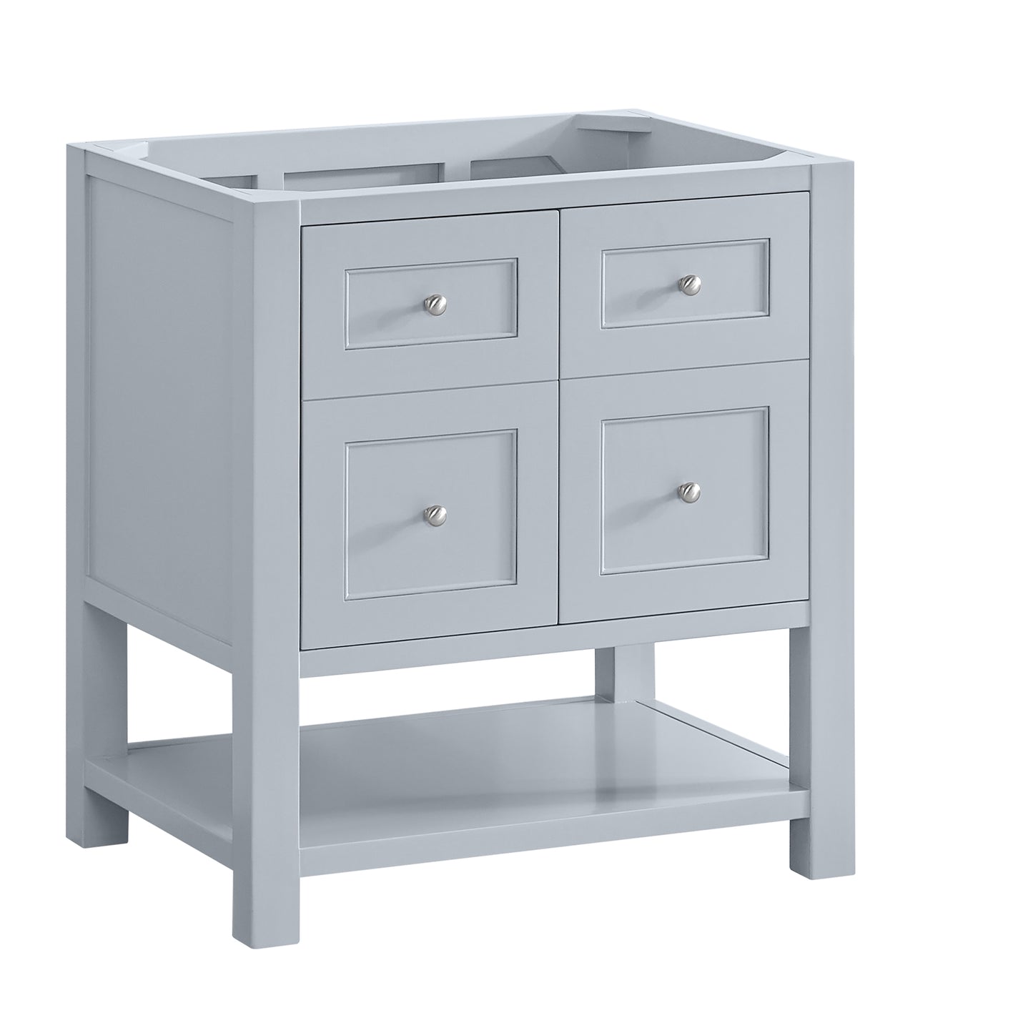 Breckenridge 30" Single Vanity, Serenity Blue, w/ 3 CM Arctic Fall Solid Surface Top