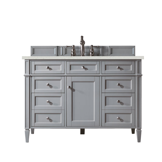 Brittany 48" Single Vanity, Urban Gray w/ 3 CM Lime Delight Silestone Top