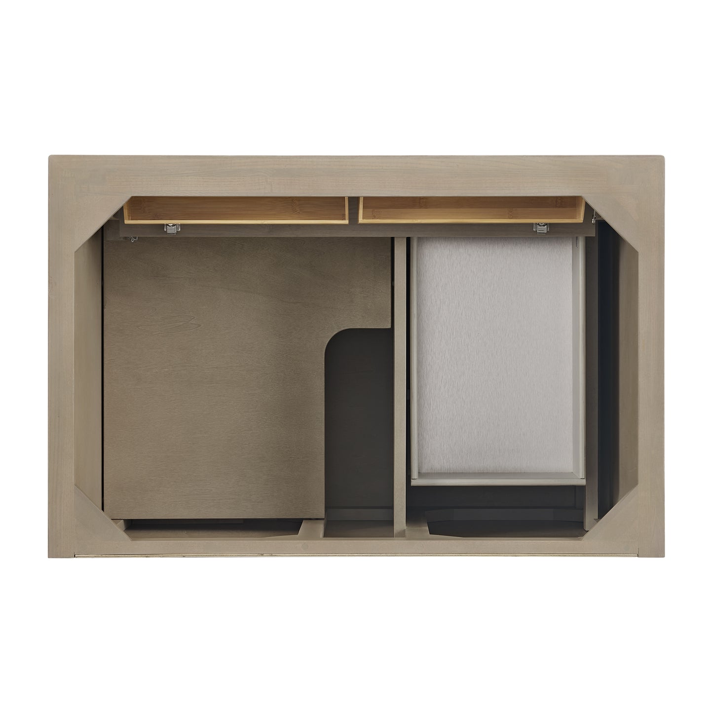 Lorelai 36" Single Vanity, Whitewashed Oak w/ 3 CM White Zeus Silestone Top