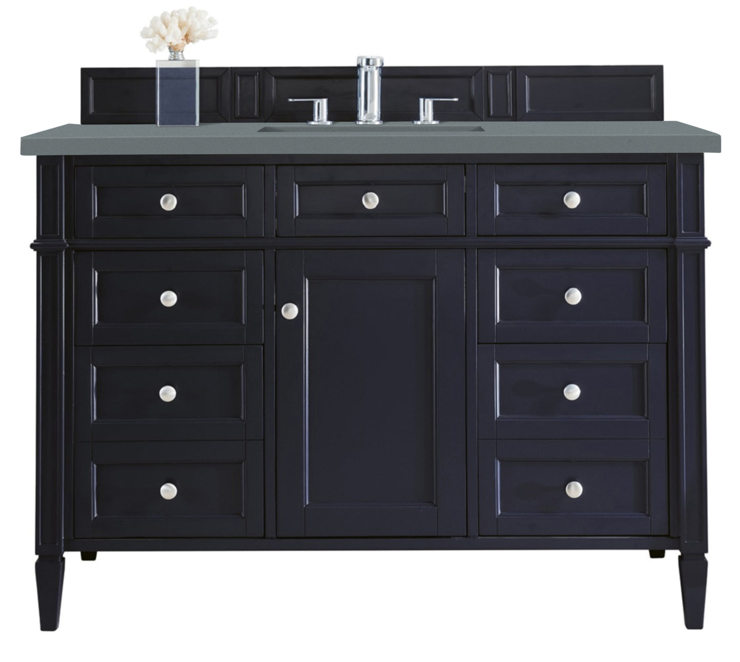 Brittany 48" Single Vanity, Victory Blue w/ 3 CM Cala Blue Silestone Top