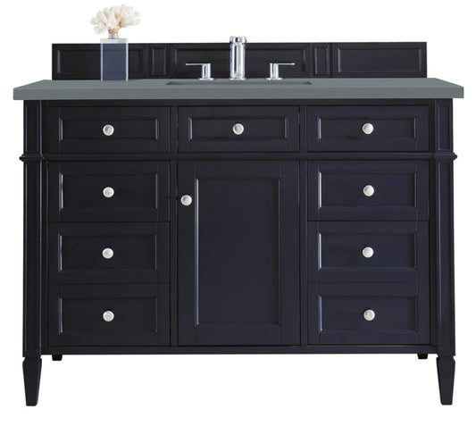 Brittany 48" Single Vanity, Victory Blue w/ 3 CM Cala Blue Silestone Top
