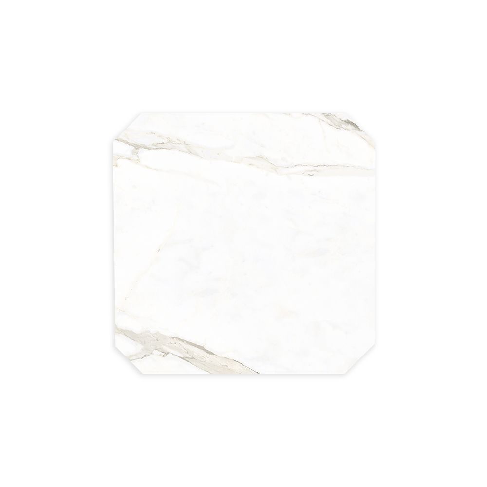 Ravenna Octagon and Dot Marble Porcelain | Tilefy