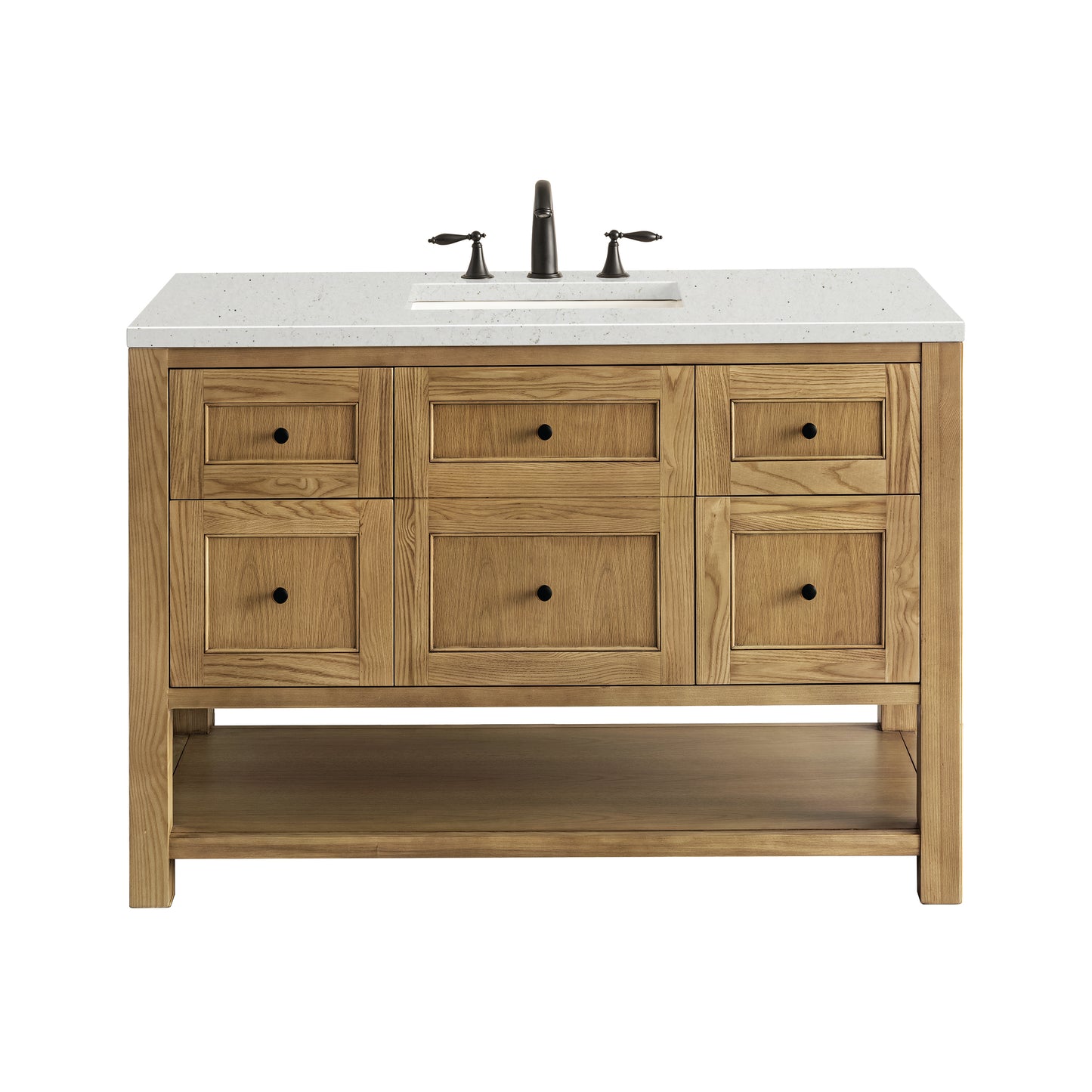 Breckenridge 48" Single Vanity, Light Natural Oak w/ 3 CM Lime Delight Top