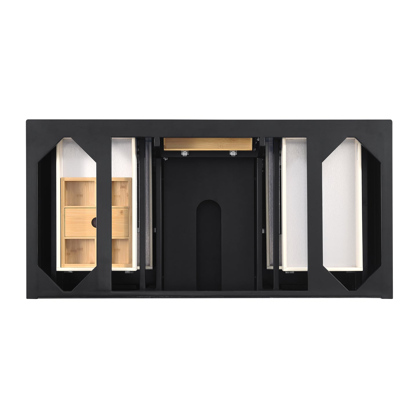 Lorelai 48" Single Vanity, Black Onyx w/ 3 CM Ethereal Noctis Silestone Top