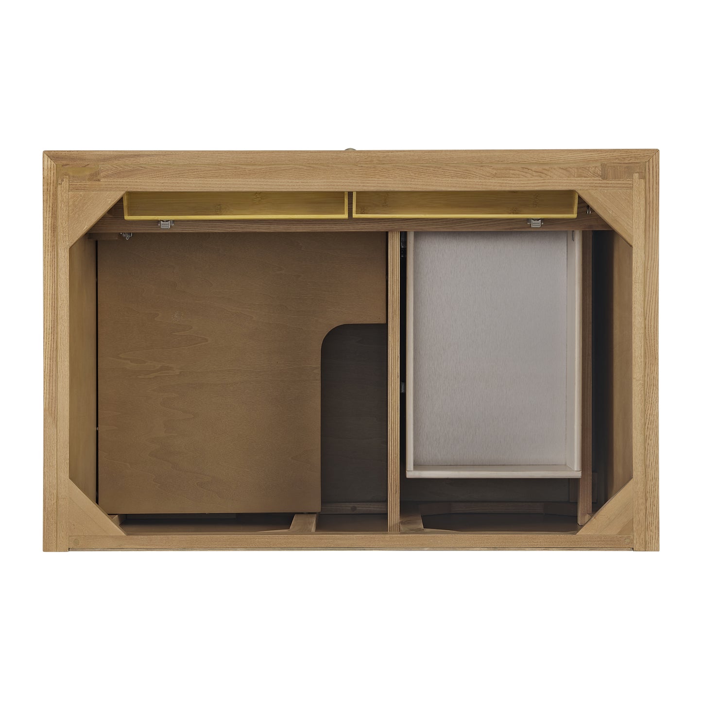 Lorelai 36" Single Vanity, Light Natural Oak w/ 3 CM Ethereal Noctis Silestone Top