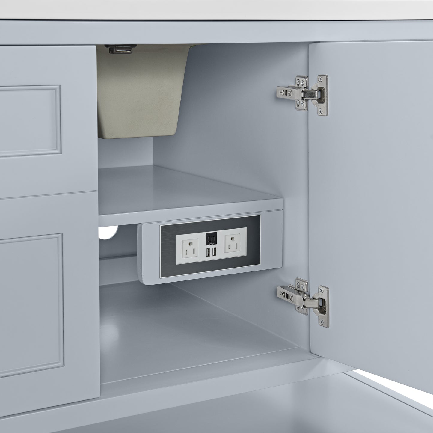 Breckenridge 60" Single Vanity, Serenity Blue w/ 3 CM Parisien Bleu Top