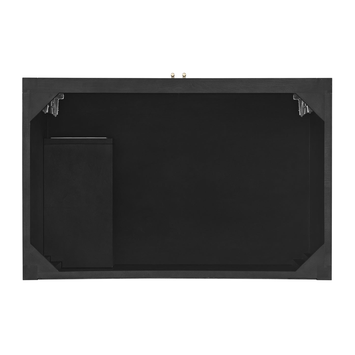 Myrrin 36" Vanity, Carbon Oak w/ 3 CM Eternal Jasmine Pearl Silestone Top