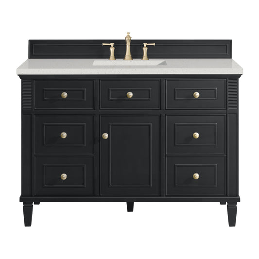 Lorelai 48" Single Vanity, Black Onyx w/ 3 CM Lime Delight Silestone Top
