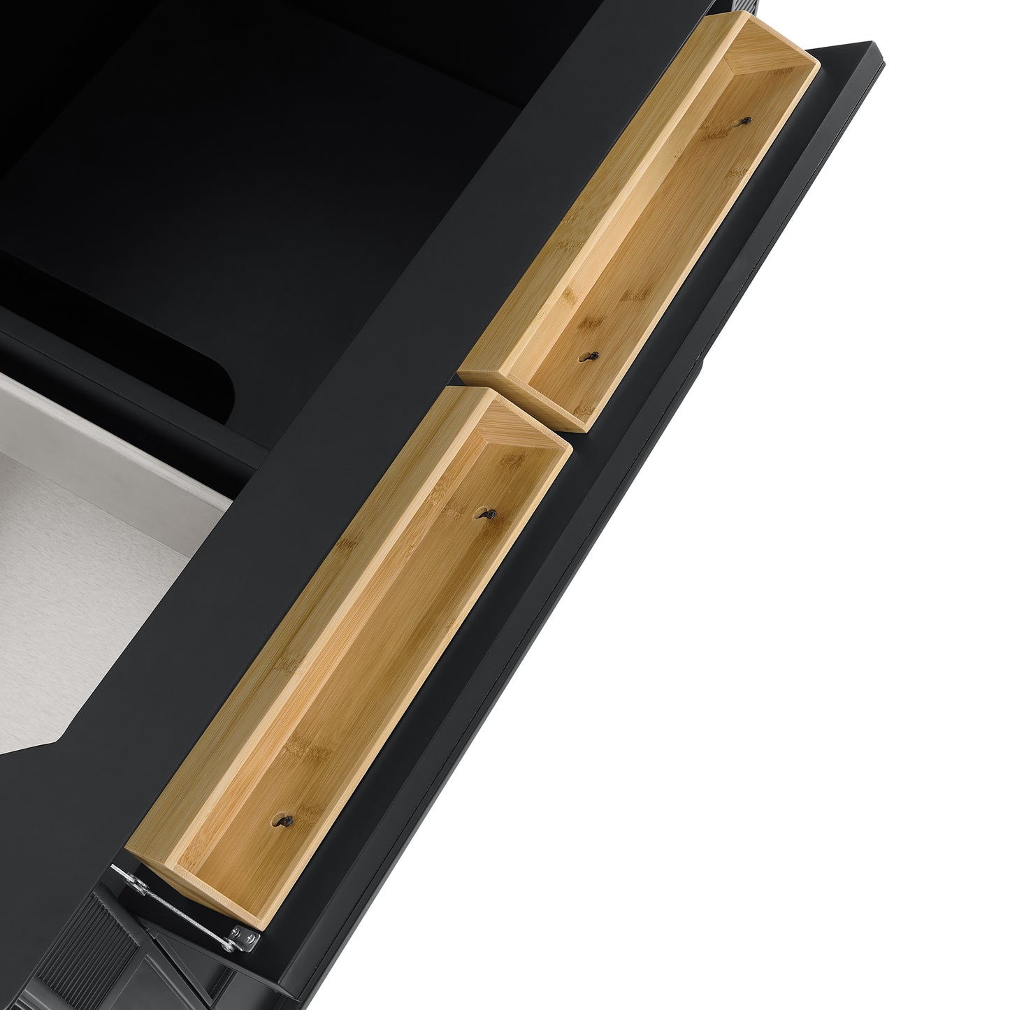 Lorelai 36" Single Vanity, Black Onyx w/ 3 CM Arctic Fall Solid Surface Top