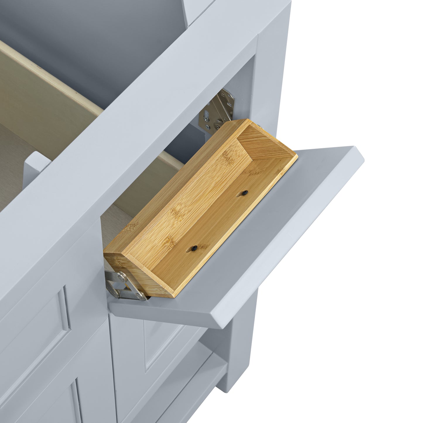 Breckenridge 36" Single Vanity, Serenity Blue, w/ 3 CM Charcoal Soapstone Quartz Top