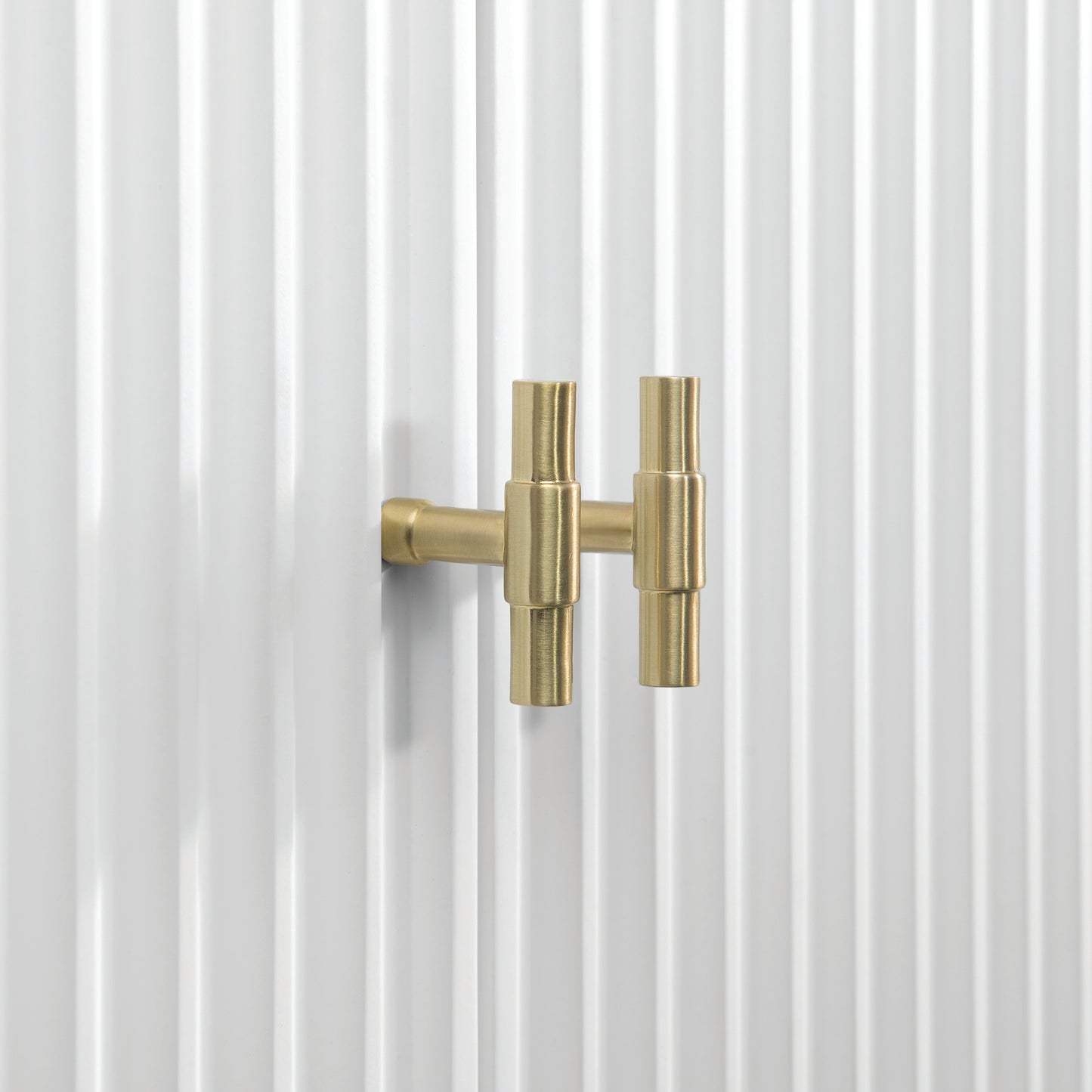 Myrrin 72" Double Vanity, Bright White w/ 3 CM Eternal Jasmine Pearl Silestone Top